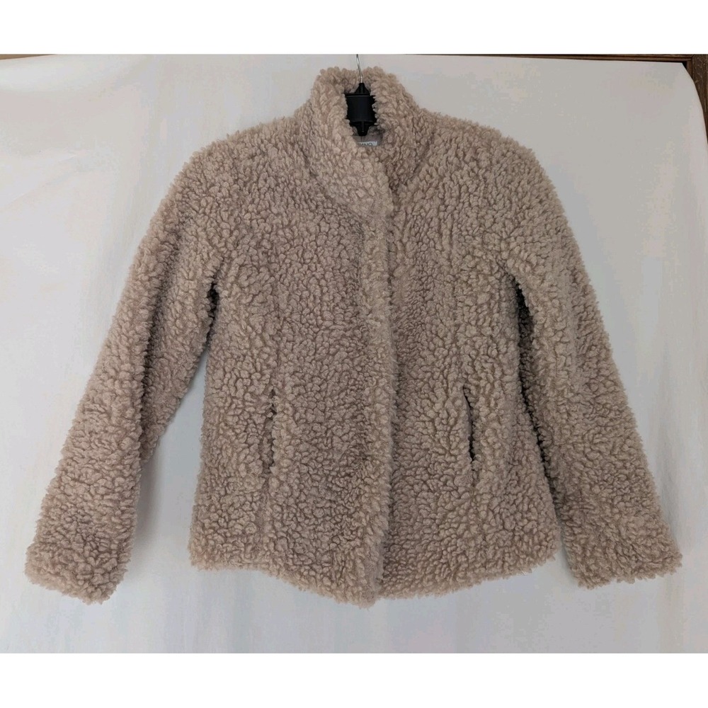 Baciano Jacket Women's S Tan Faux Fur Coat